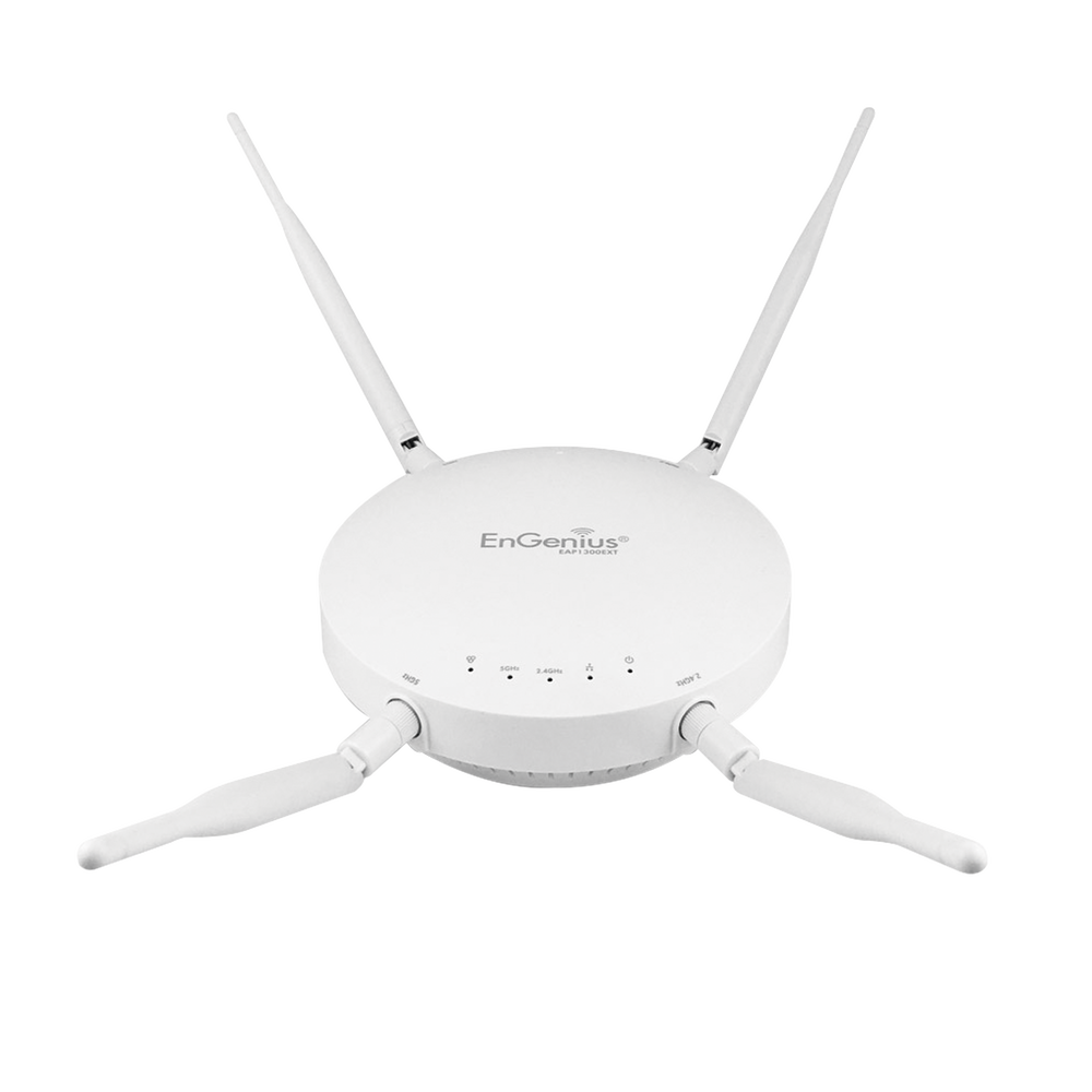 Wi-Fi Access Point, MU-MIMO 2x2 Indoor, Dual Band 5 and 2 GHz, Up to 1267 Mbps, 250+ Simultaneous Users, Removable High Gain Antennas