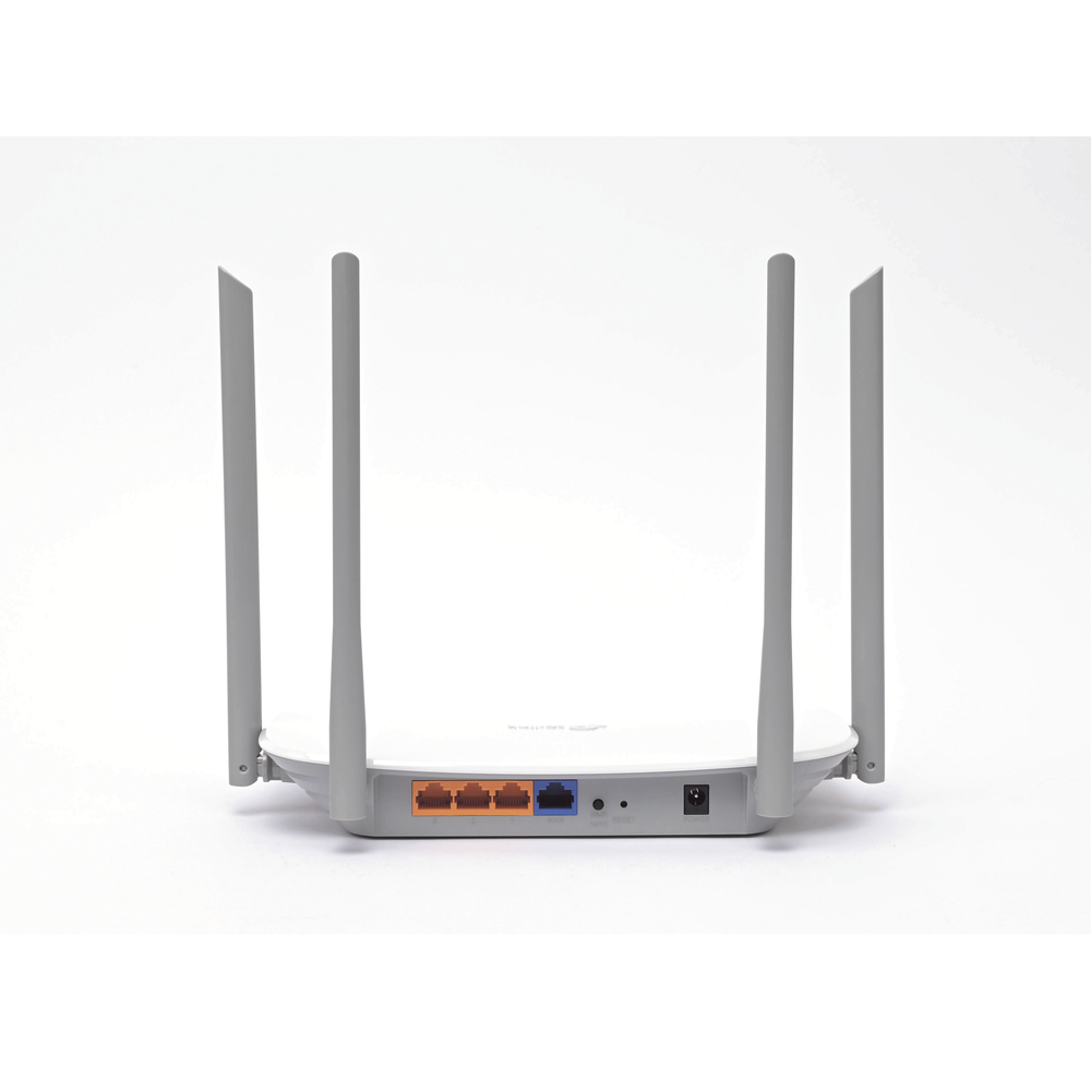 AC Dual Band ISP Wireless Router, 2.4 GHz and 5 GHz Up to 1167 Mbps, 4 external omnidirectional antennas, 3 10/100/1000 Mbps LAN ports, 1 10/100/1000 Mbps WAN port