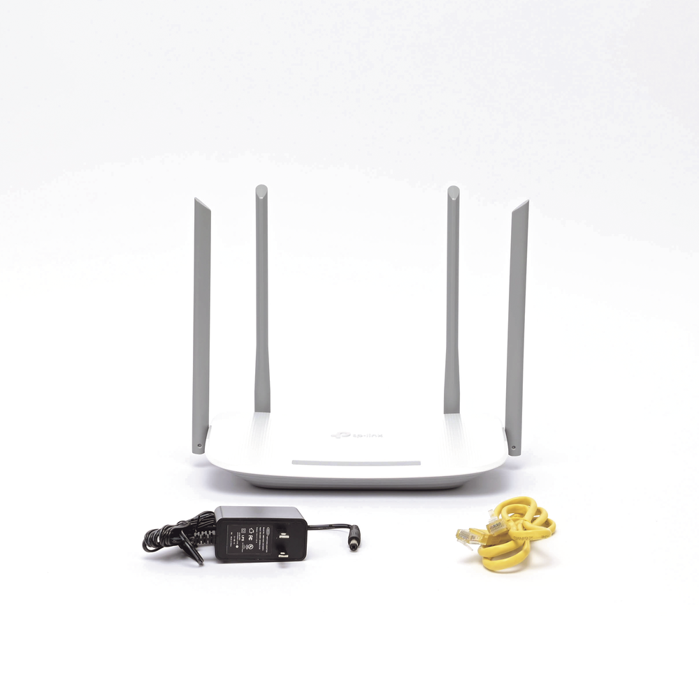 AC Dual Band ISP Wireless Router, 2.4 GHz and 5 GHz Up to 1167 Mbps, 4 external omnidirectional antennas, 3 10/100/1000 Mbps LAN ports, 1 10/100/1000 Mbps WAN port