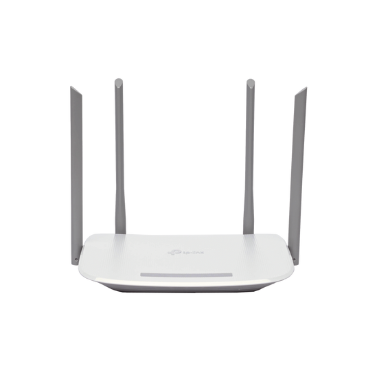 Router Inalámbrico ISP doble banda AC, 2.4 GHz y 5 GHz Hasta 1167 Mbps, 4 antenas externas omnidireccional, 3 Puertos LAN 10/100/1000 Mbps, 1 Puerto WAN 10/100/1000 Mbps