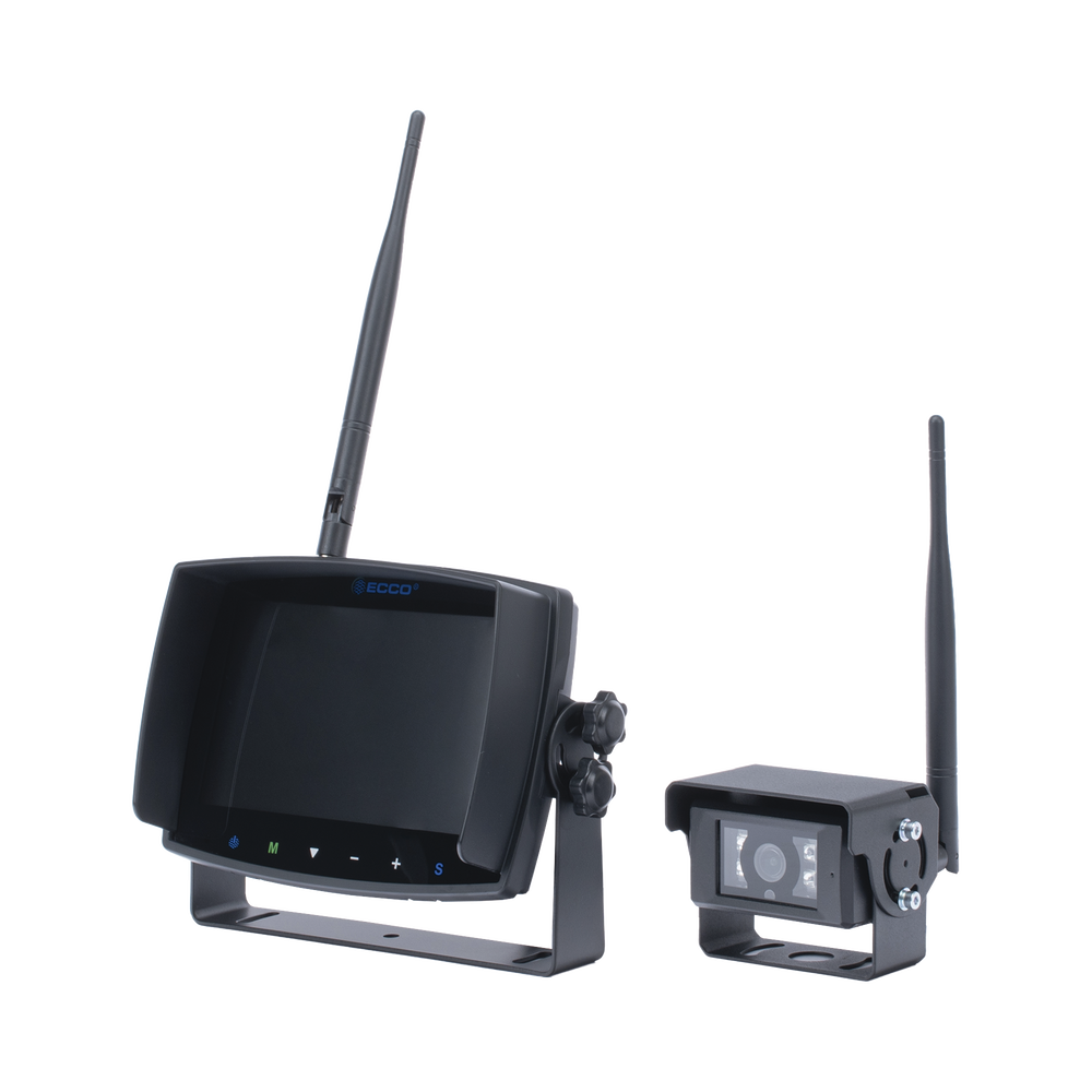 Sistema inalámbrico de reversa con cámara infrarroja y monitor de 7" táctil