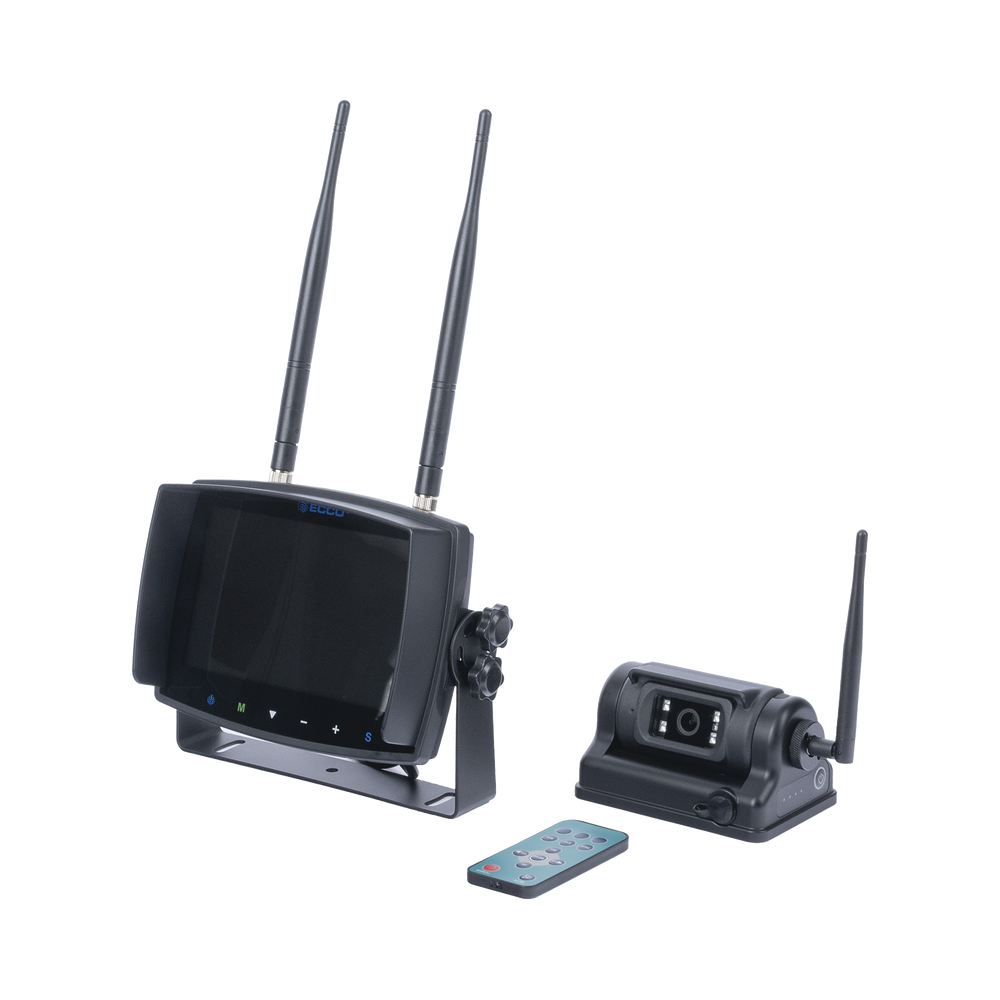 Sistema inalámbrico de reversa con cámara infrarroja , imán y monitor de 7" táctil