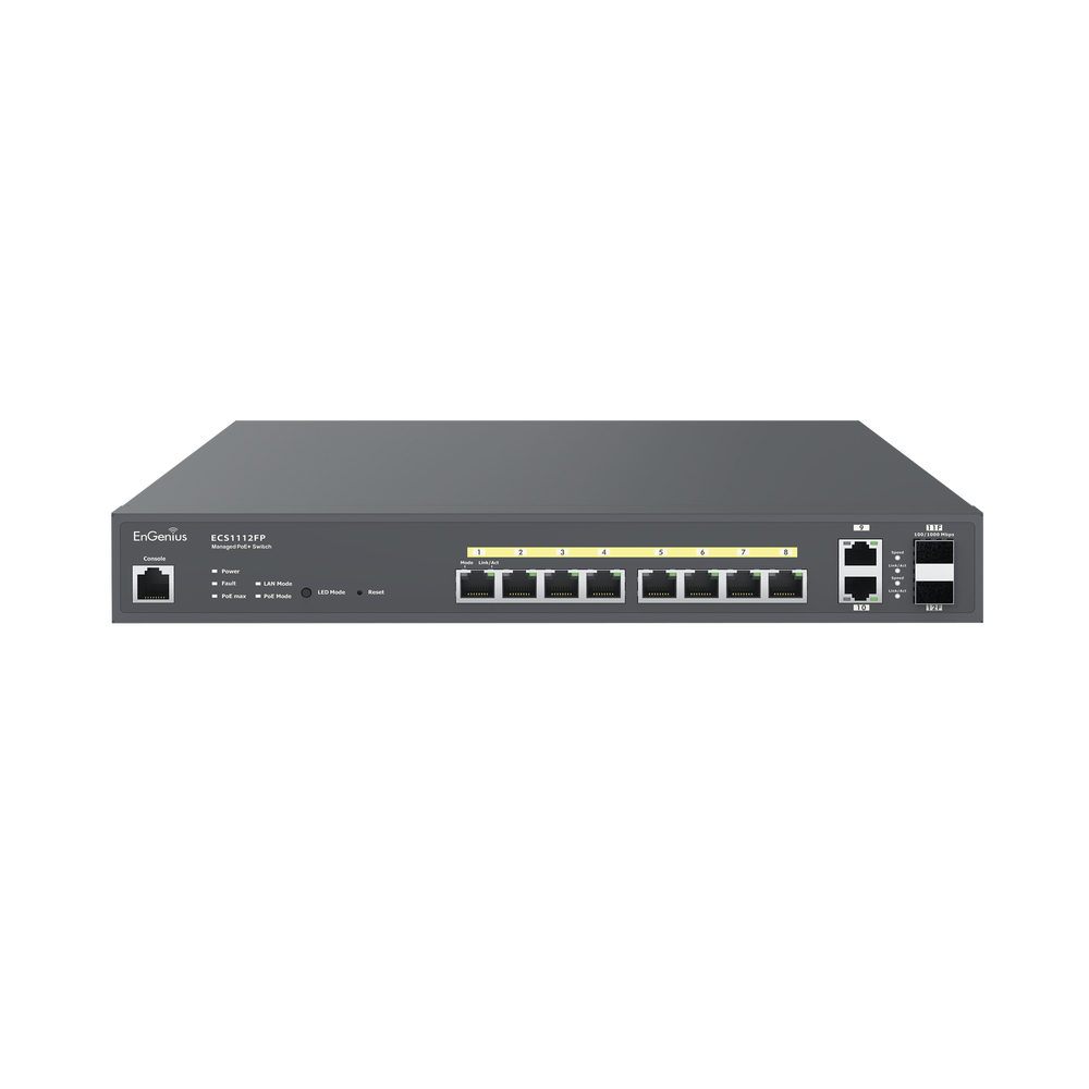 Cloud-Managed 8-Port 130W Gigabit PoE+ Switch