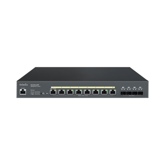 Switch PoE ++ Administrable en Nube Capa 2  de 8 puertos PoE  de 2.5 Gbps, Hasta 240 W, 4 puertos de SFP 