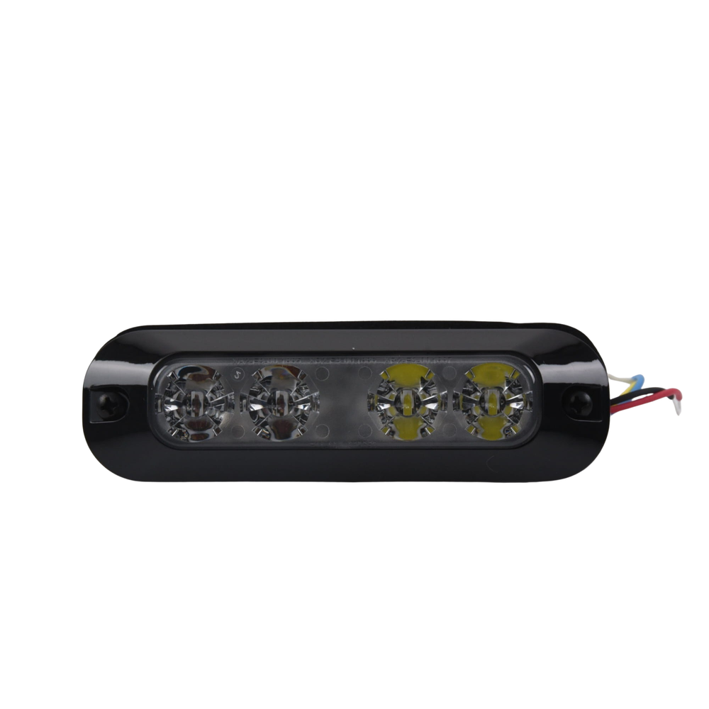 Perimeter light, 4 Ultra Bright LEDs, Red/Clear
