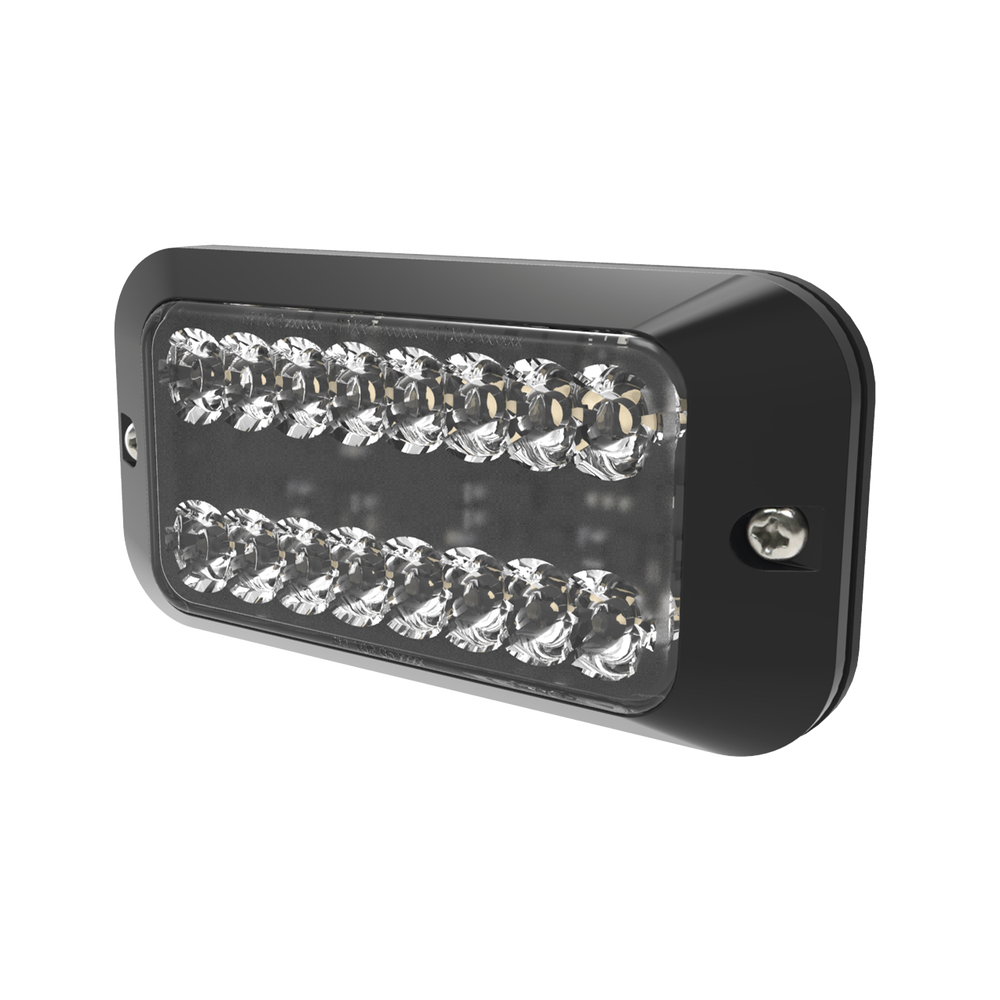 Luz Auxiliar Serie EDX3789, 8 LEDs Ultra Brillantes, color ámbar claro.