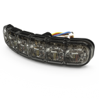 Luz perimetral , 12 LEDs Ultra Brillantes, Dual Color Rojo / Claro
