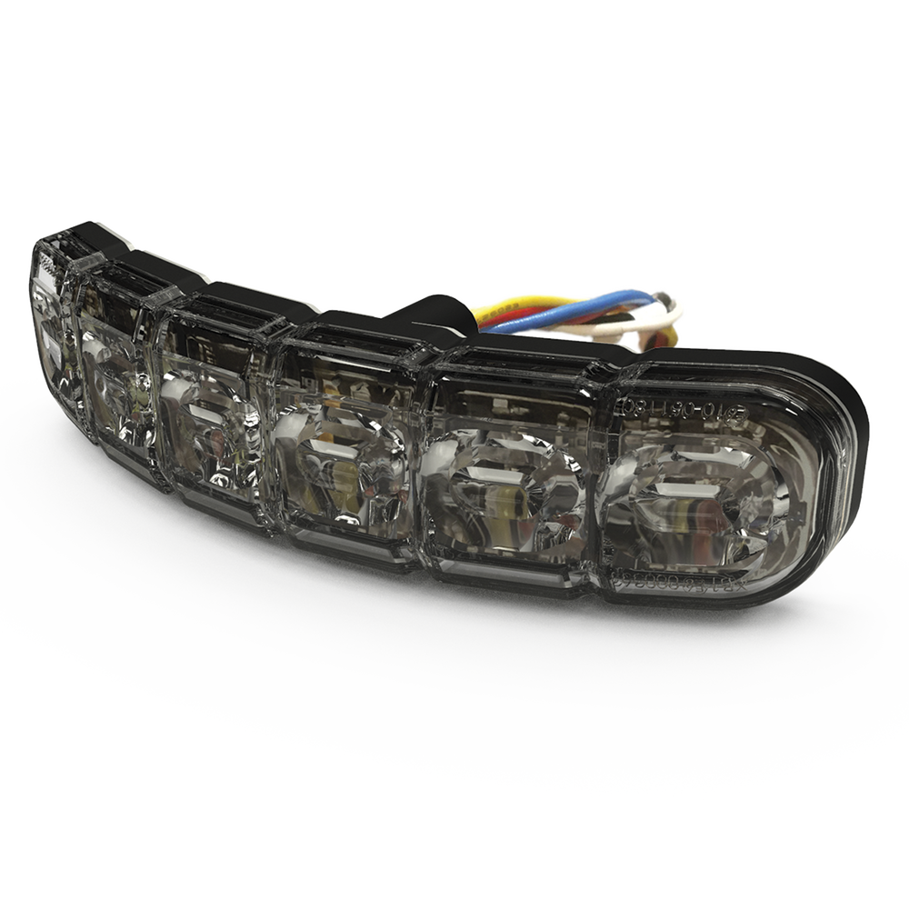 Luz perimetral , 12 LEDs Ultra Brillantes, Dual Color Rojo / Claro