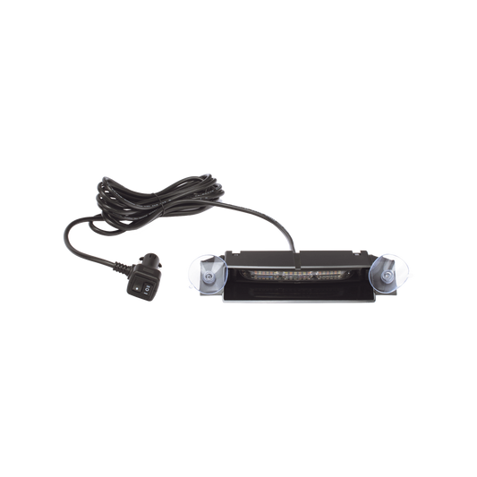 Luz Direccional de Visera, Dual color, Ámbar/Claro con enchufe para automóvil 