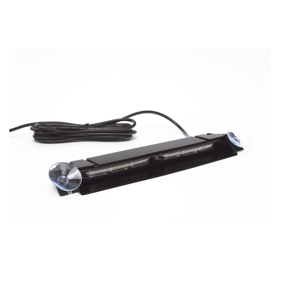 Visor Turn Signal Light, 12-24 VDC with vehicle plug, dual head, dual color, amber/white
