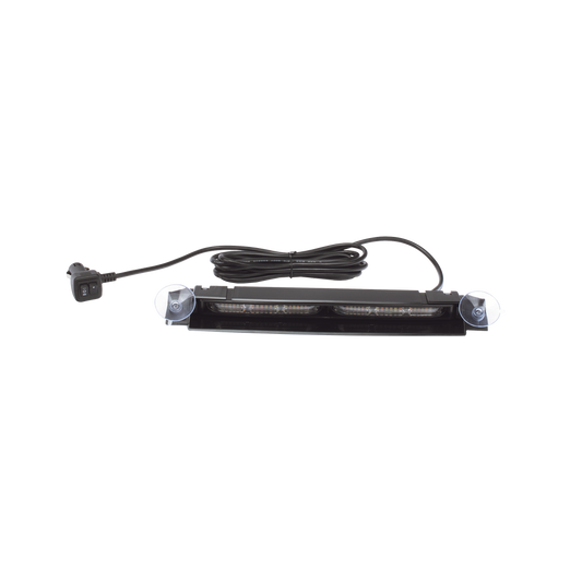 Luz Direccional de Visera, 12-24 Vcd con enchufe vehicular, doble cabezal, dual color, ámbar/blanco