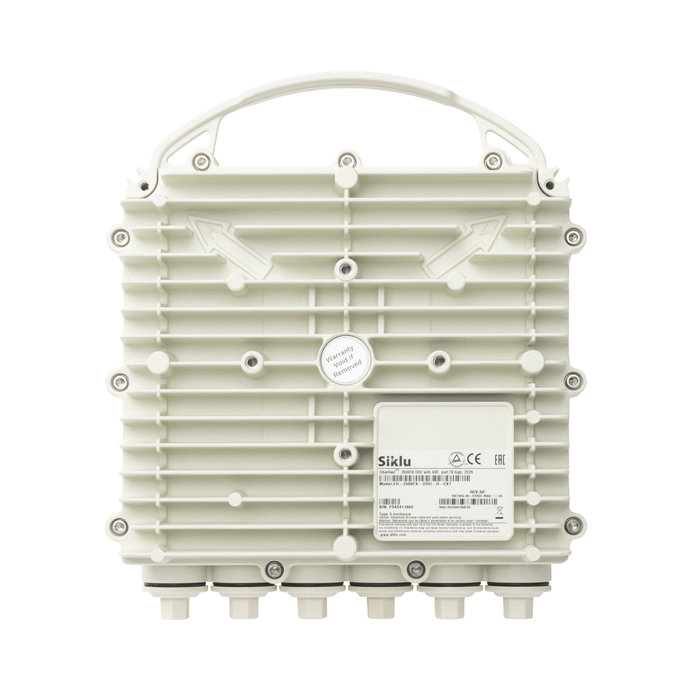 EtherHaul 2500FX-EXN Series 1 to 2 Gigabit Full Duplex Radio, 70/80GHz, No Interference, Free Band