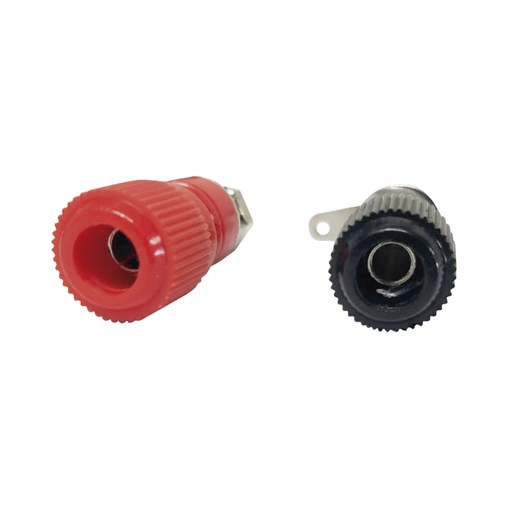 Pair of Insulated Black/Red Chassis Terminals.