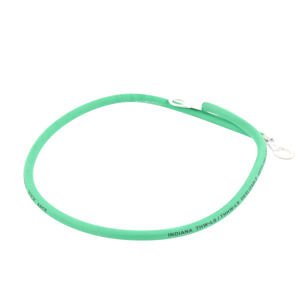 Jumper para Puesta a Tierra con Cable 8 AWG con Conectores de Ojo de 50 cm.
