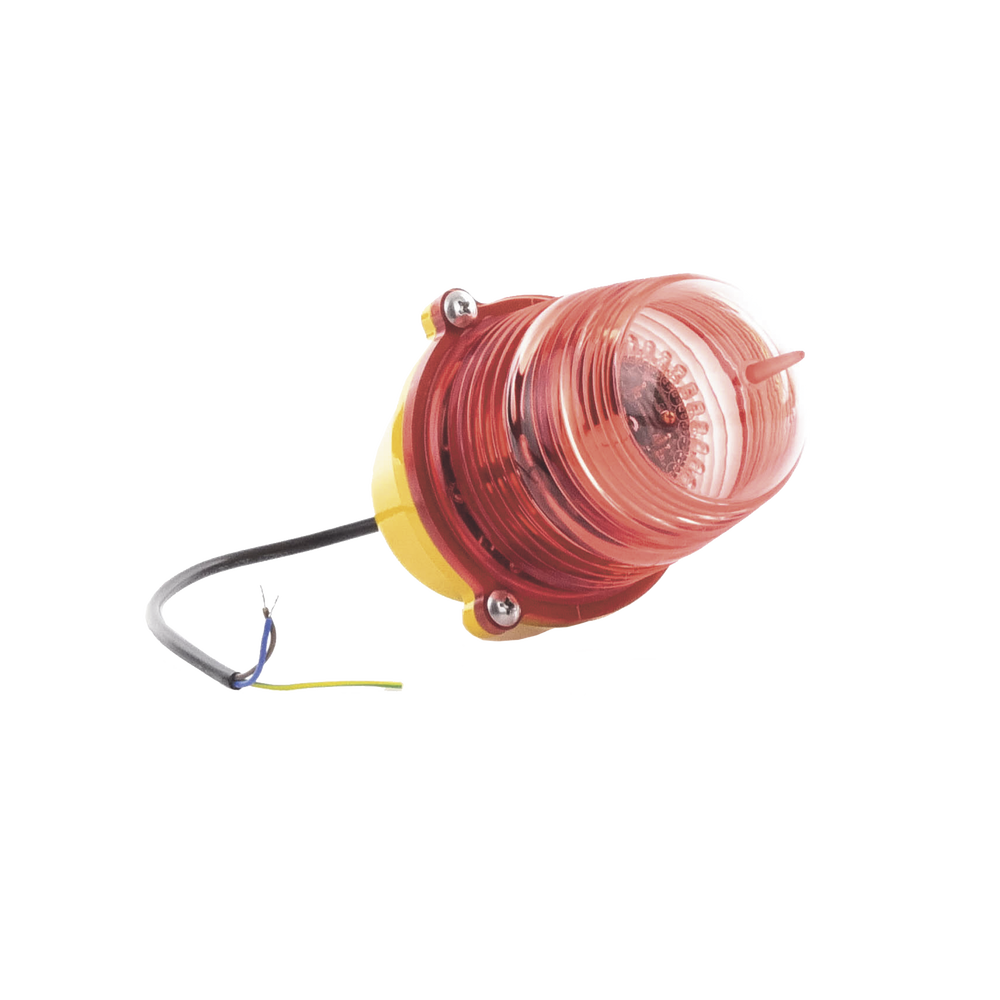 Red LED Obstruction Strobe (110 Vac Input) / Steady Light