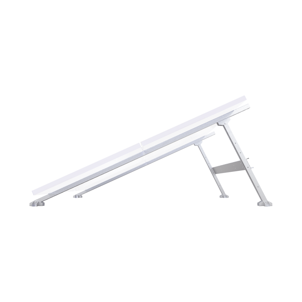 Universal Steel Mount for Interconnecting Photovoltaic Modules on Sheet Metal or Concrete Roofs (See Compatibility).