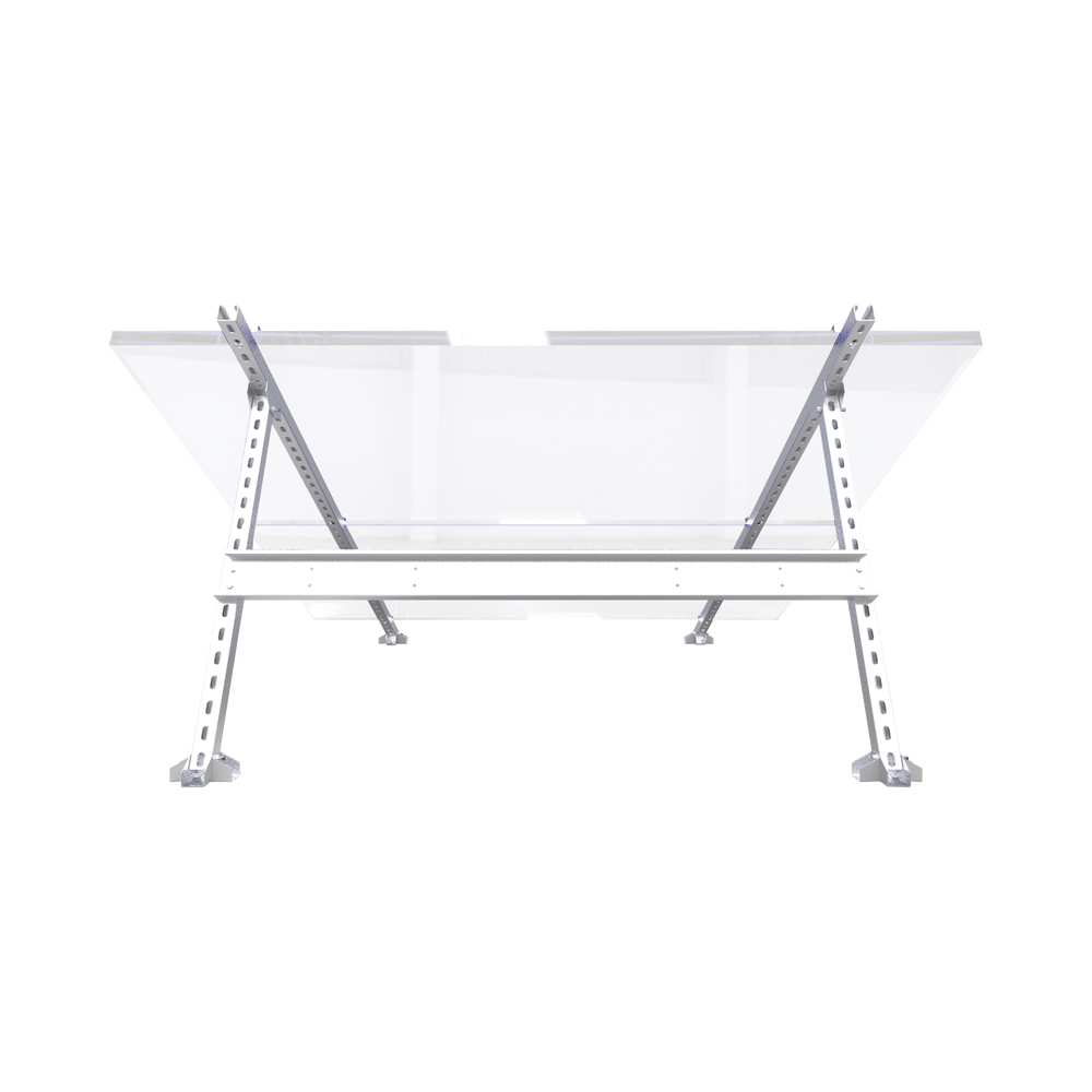 Universal Steel Mount for Interconnecting Photovoltaic Modules on Sheet Metal or Concrete Roofs (See Compatibility).
