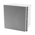 Gabinete Acero Galv. para 1 Bat. PL110D12. Acc. de piso o poste No incluidos (400 x 400 x 300mm).