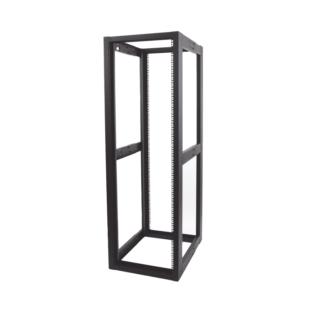 Standard 19" 4-Post Rack, Steel, 37 Units, Adjustable Depth.