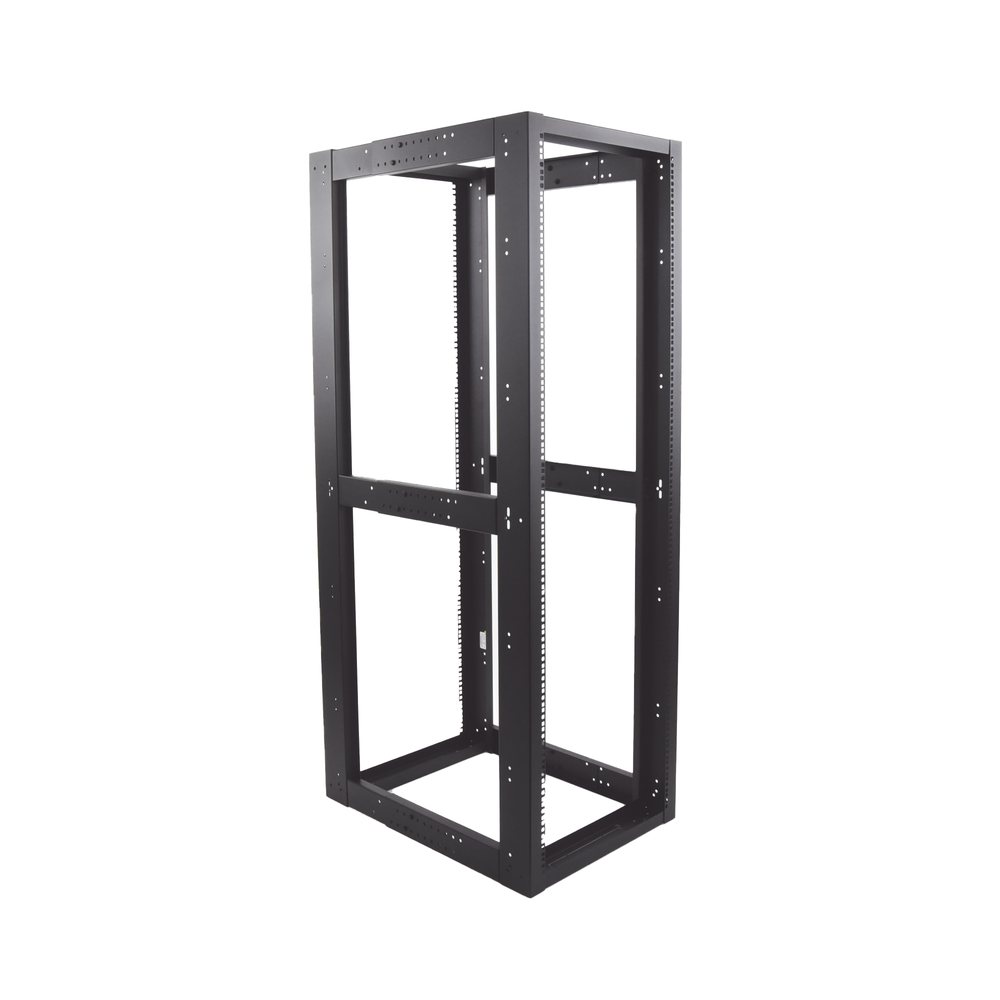 Standard 19" 4-Post Rack, Steel, 37 Units, Adjustable Depth.
