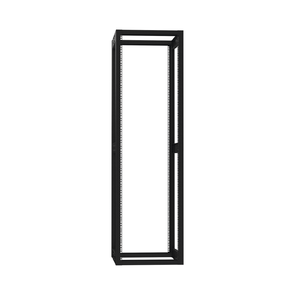 Standard 19" 4-Post Rack, Steel, 42 Units, Adjustable Depth.