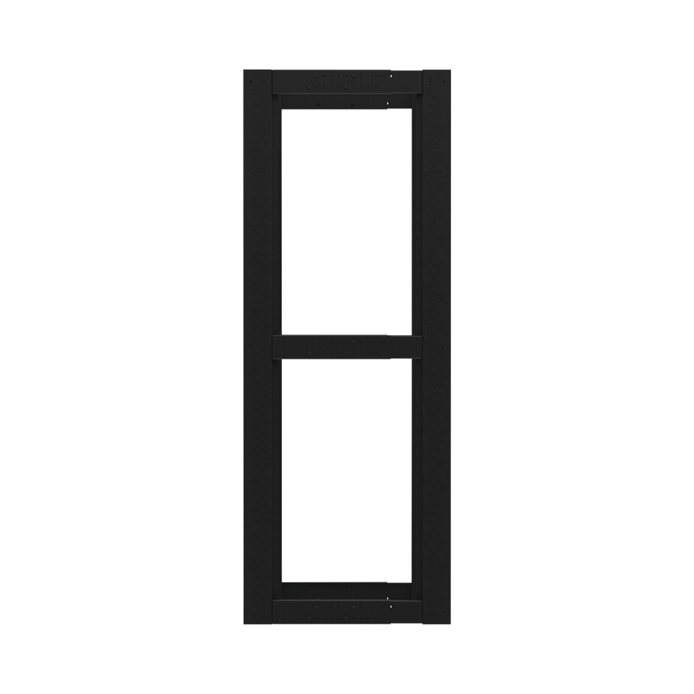 Standard 19" 4-Post Rack, Steel, 42 Units, Adjustable Depth.