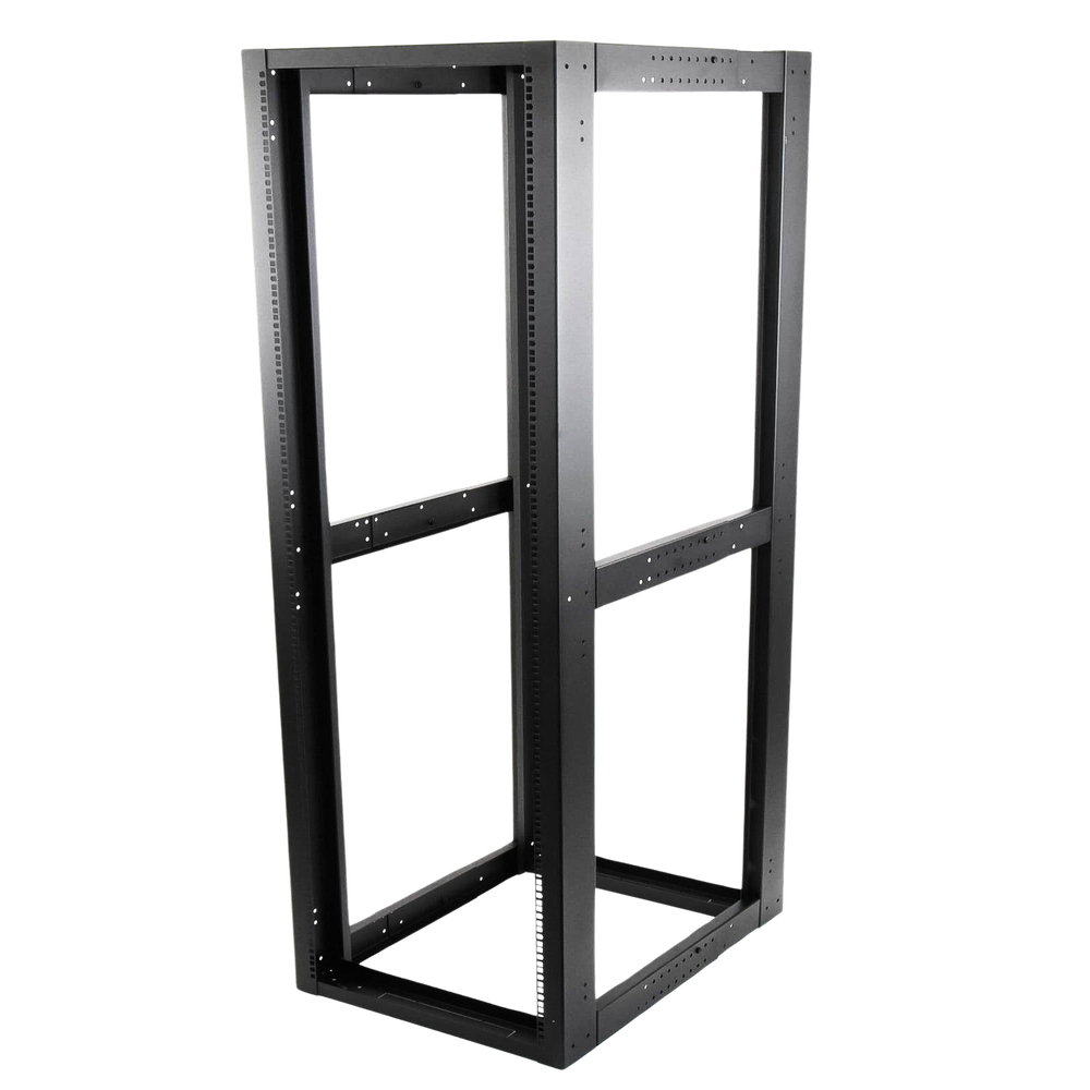 Standard 19" 4-Post Rack, Steel, 45 Units, Adjustable Depth.