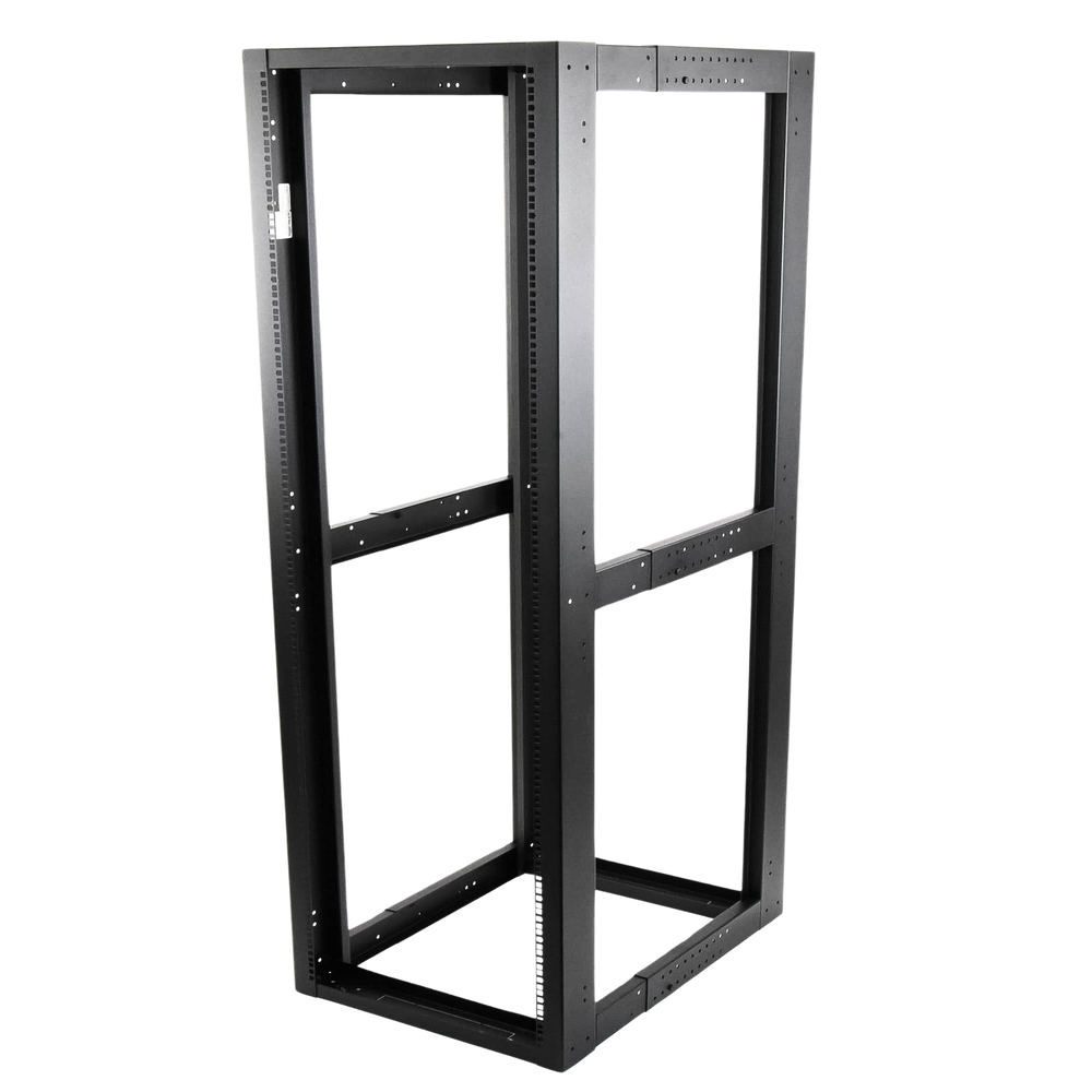 Standard 19" 4-Post Rack, Steel, 45 Units, Adjustable Depth.