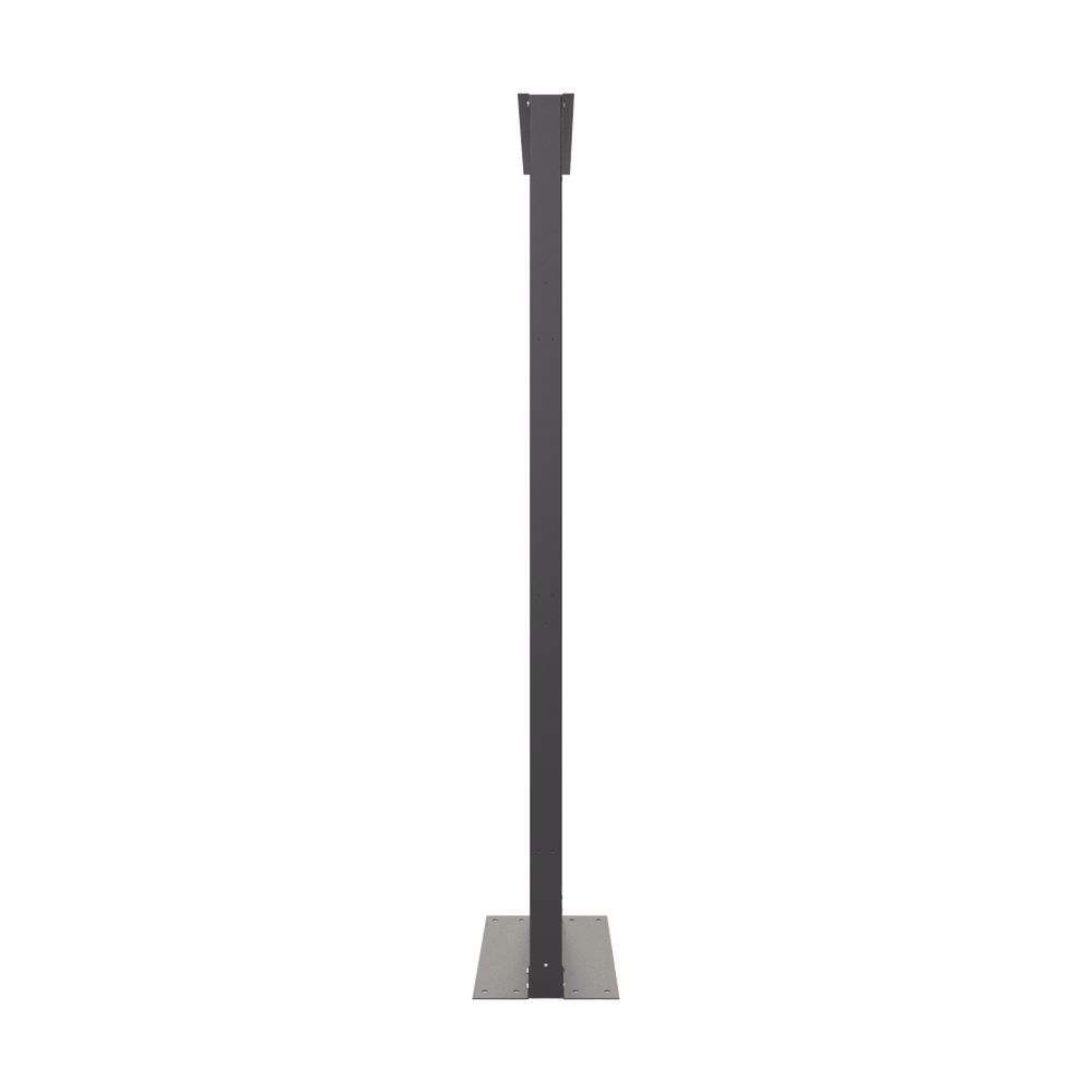 Rack de 2 Postes, Estándar 19", 45 Unidades, Fabricado en Acero, Base "L" para Anclar a Piso.