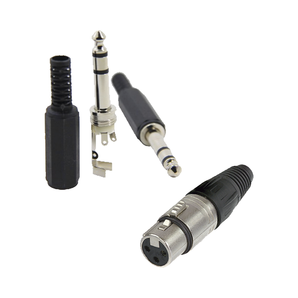 KIT CONECTOR XLR HEMBRA MAS CONECTOR TRS