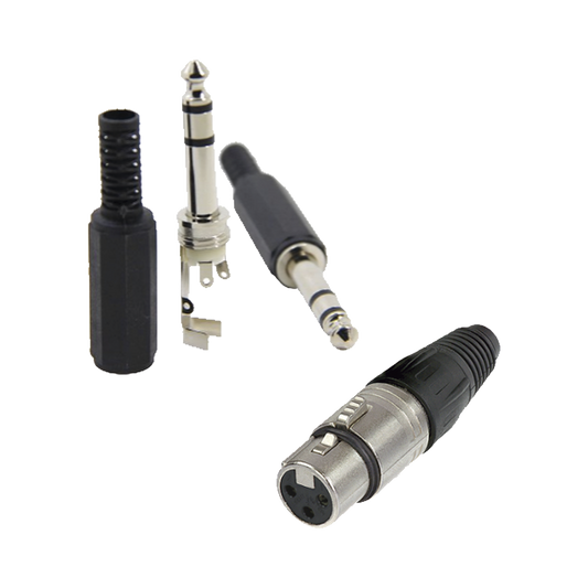 KIT CONECTOR XLR HEMBRA MAS CONECTOR TRS