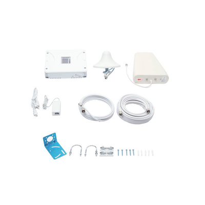 Kit Amplificador de Señal Celular 5G, 4G, 3G, VoLTE y Voz convencional. Funciona con Todos los Operadores. Soporta Múlti