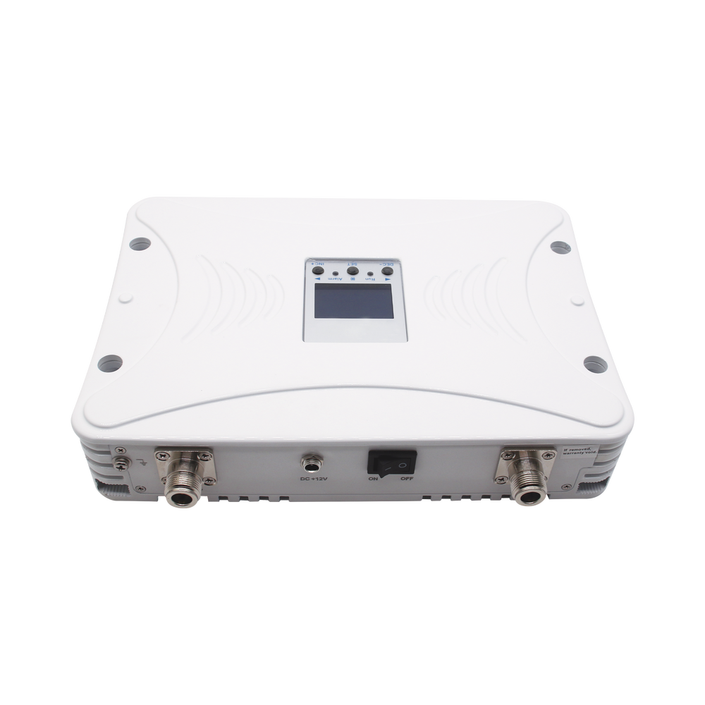 4G LTE, 3G, and Voice Cellular Signal Booster Kit. Works with all carriers. Supports multiple devices and technologies. Coverage up to 1,000 square meters.