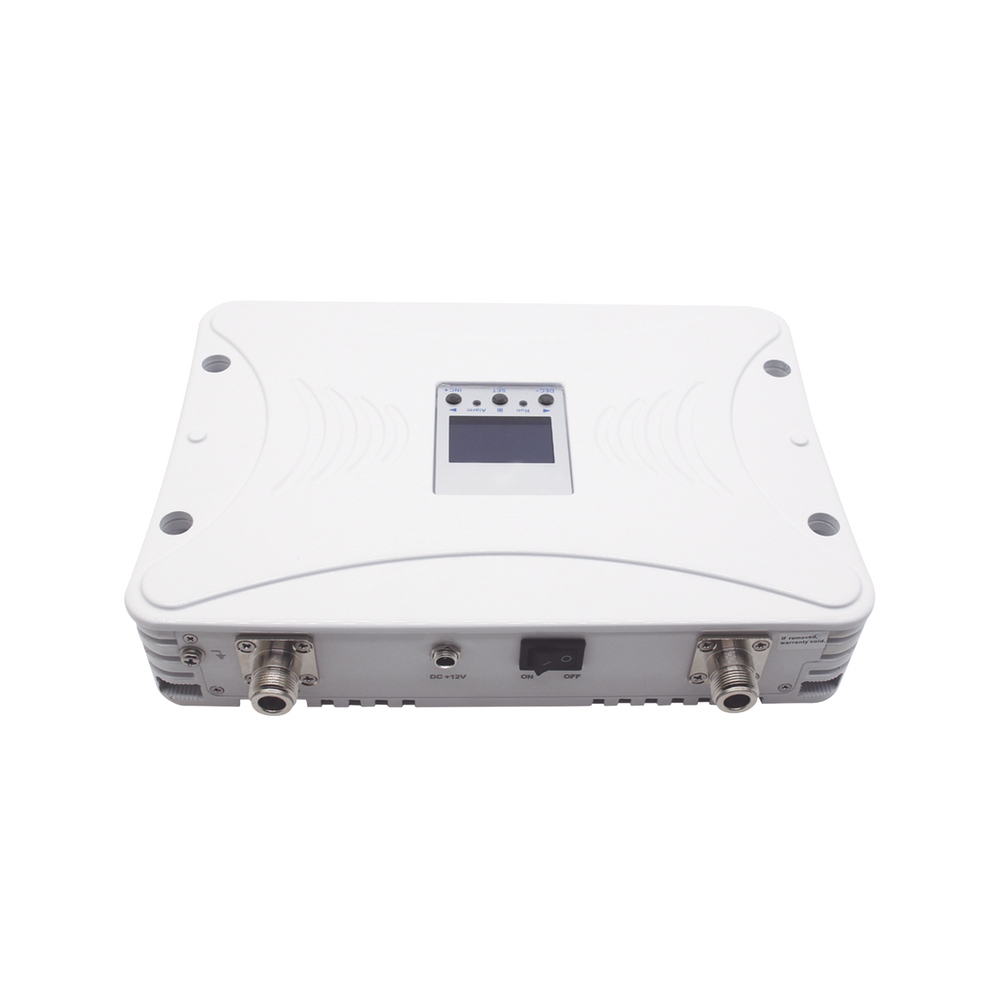 4G LTE, 3G, and Voice Cellular Signal Booster Kit. Works with all carriers. Supports multiple devices and technologies. Coverage up to 1,000 square meters.