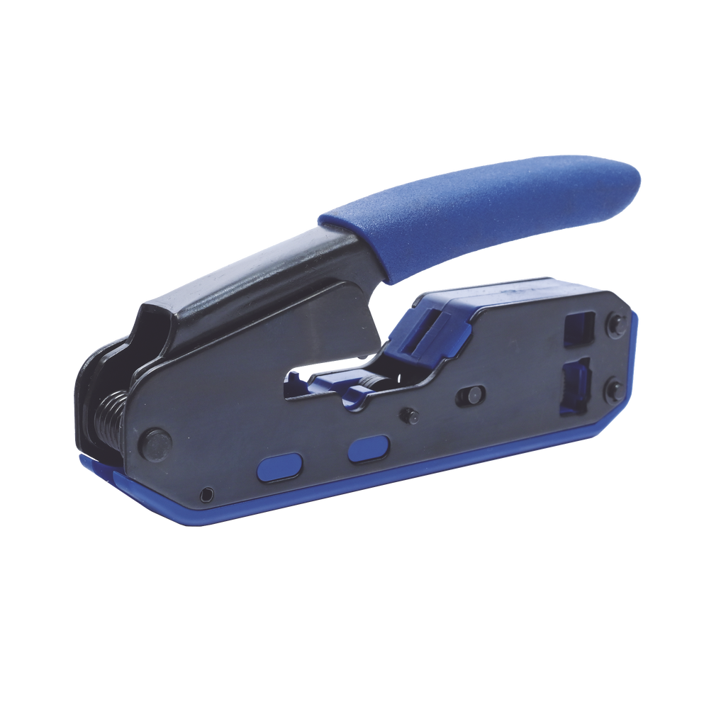 Pinza SLIM para Corte y Terminado de Plugs RJ45/RJ11, Acero al Carbón y Mango Ergonómico.