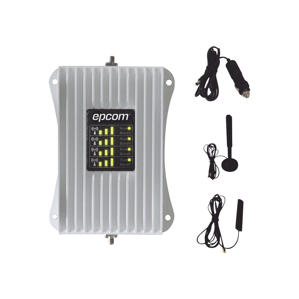 KIT de Amplificador de Señal Celular Para Vehículo/ Soporta y Mejora la Señal Celular 4.5G, 4G LTE/ Múltiples Operadores, usuarios y dispositivos/ Ideal para Vehículo tipo Camioneta, Pick up o Sedán.