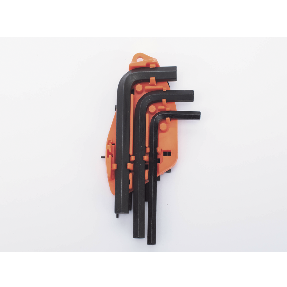 Juego de 10 Llaves Hexagonales (Allen) Milimétricas con Portallaves Plástico.