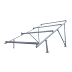 Aluminum mounting kit for a concrete roof or floor for a 2 x 2 40mm thick photovoltaic module array
