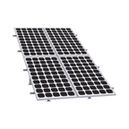 Montaje de aluminio en techo o piso de concreto para  arreglo 2 x 2  módulos fotovoltáicos línea Starter