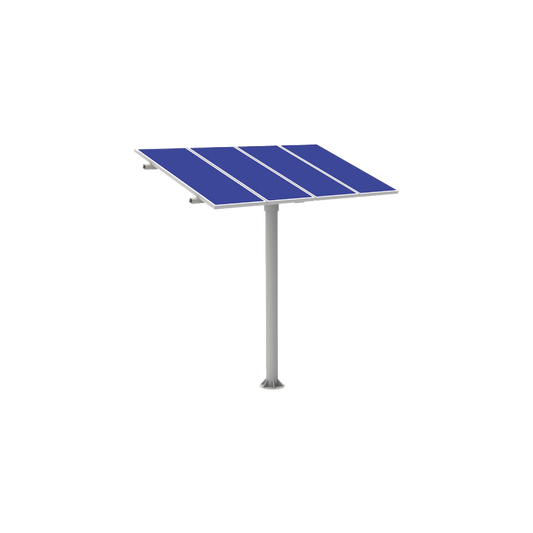 KIT (1X4) Montaje en poste para 4 módulos fotovoltaicos 1470 x 660 x 35mm