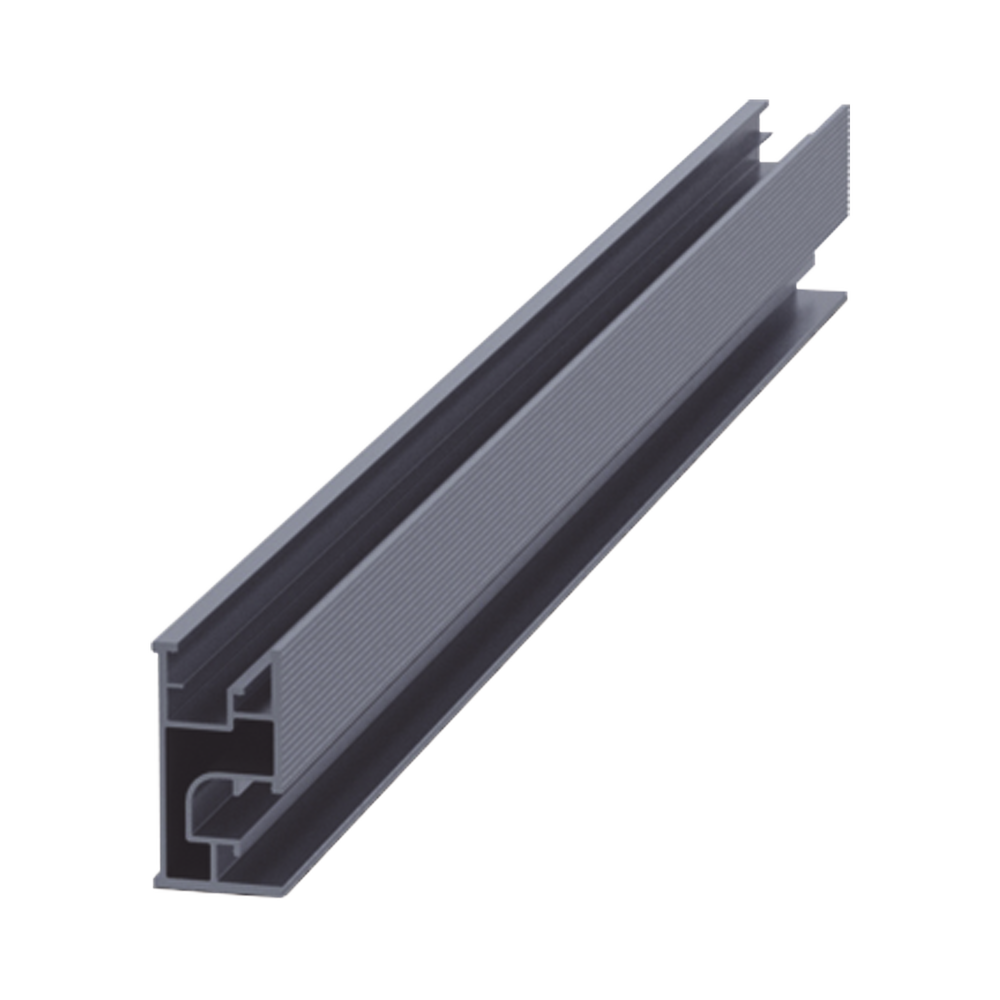 Riel 7 2100mm aluminio anodizado para montaje de módulos fotovoltaicos