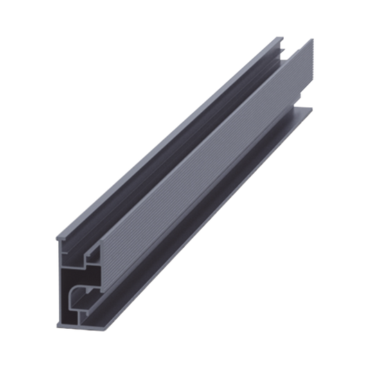 Riel 7 2100mm aluminio anodizado para montaje de módulos fotovoltaicos