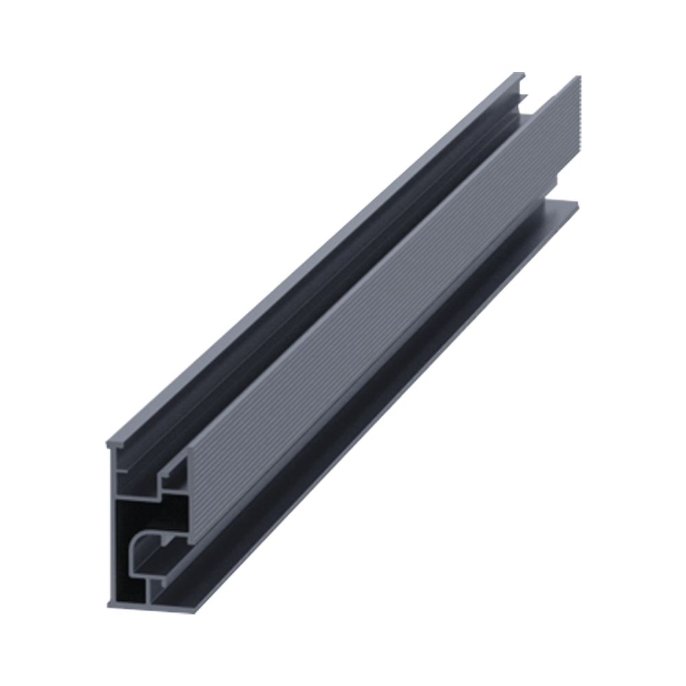 Riel 7 4200mm aluminio anodizado para montaje de módulos fotovoltaicos