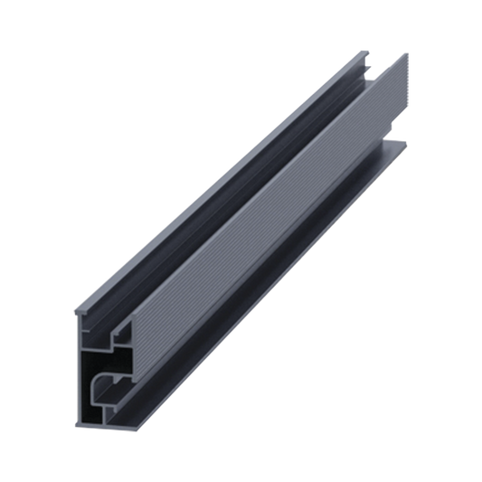 Riel 7 4200mm aluminio anodizado para montaje de módulos fotovoltaicos