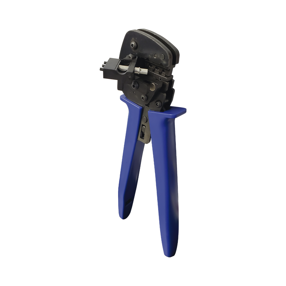 Pliers for terminating MC4 connectors on solar panels.