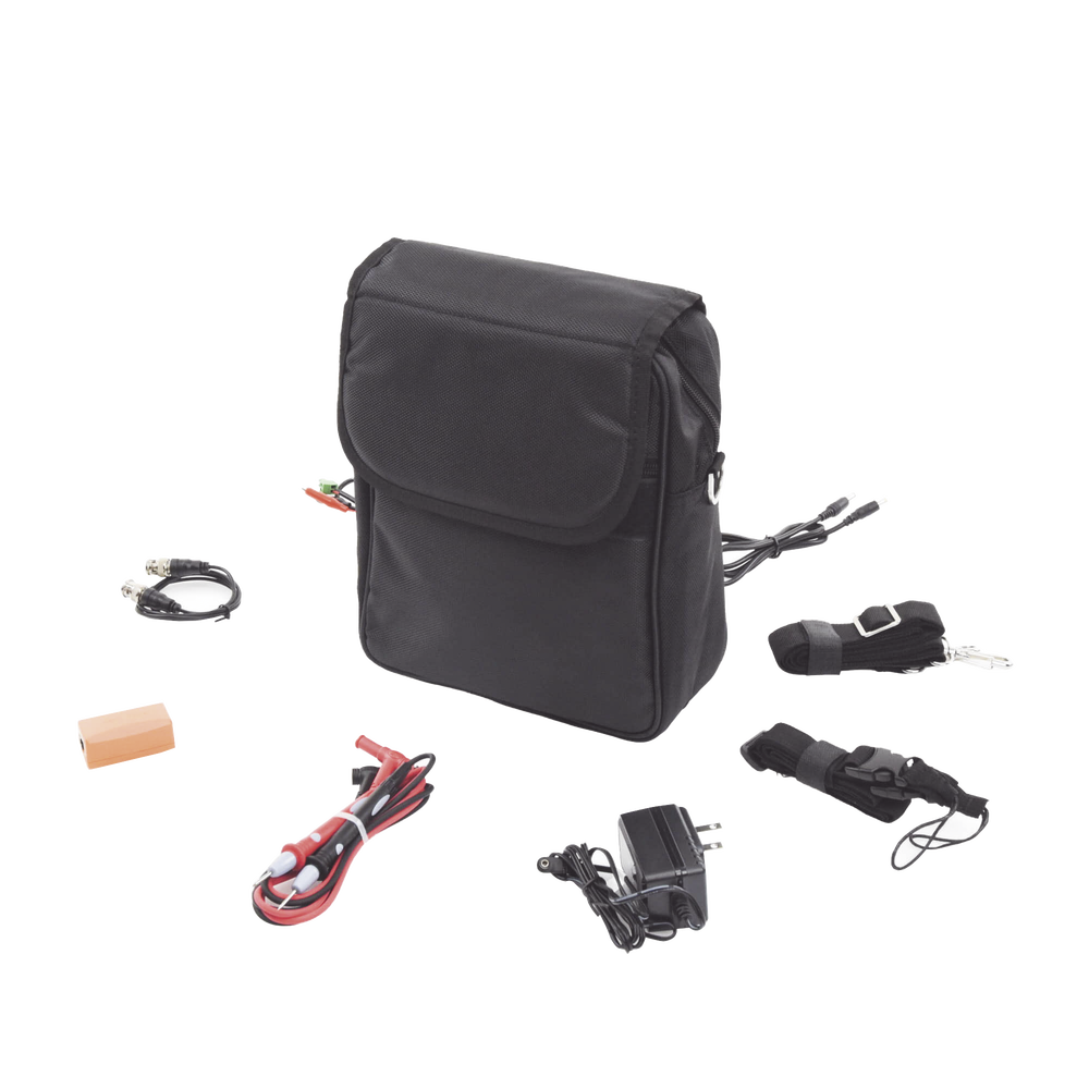 Kit de accesorios para probadores de vídeo EPMONTVI incluye: maleta, probador de cable, cables de conexion.