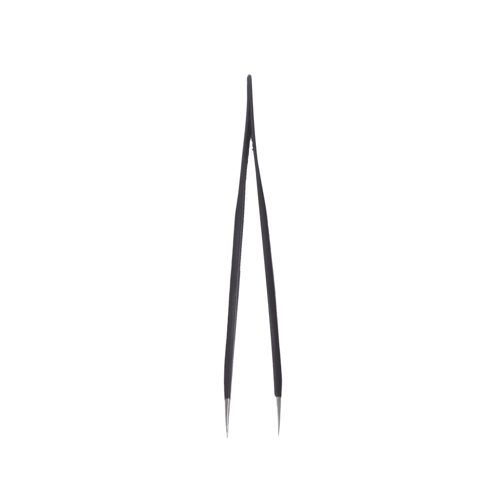 Antistatic Stainless Steel Tweezers with Antistatic Paint. Wide Handle, Sharp Tip.