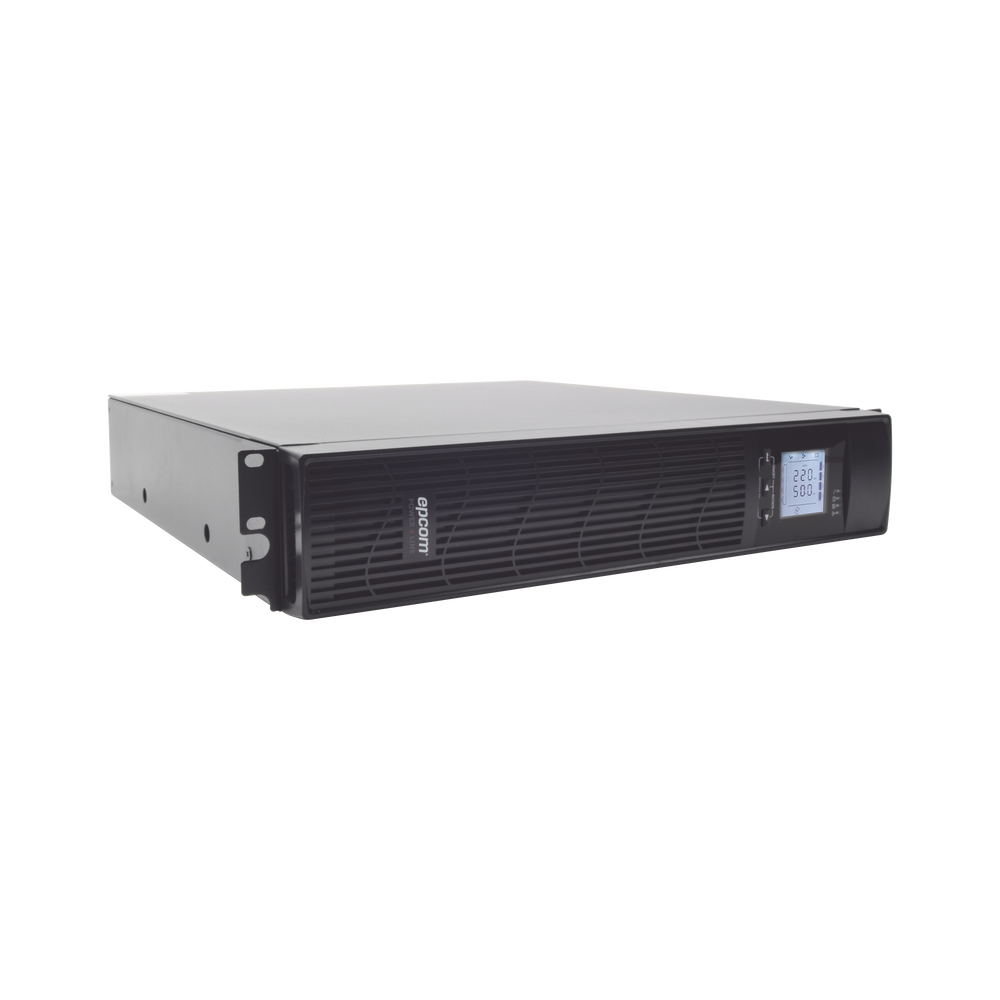 UPS de 1000VA/900W / Topología On-Line Doble Conversión / Entrada y Salida de 120 Vca / Clavija de Entrada NEMA 5-15P / Pantalla LCD Configurable /Formato Rack/Torre