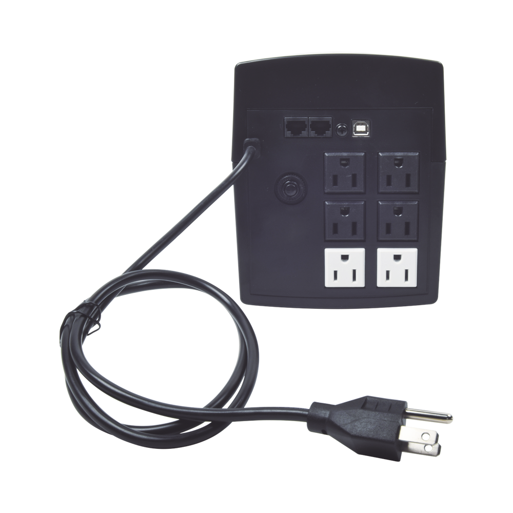 UPS de 1500VA/900W /Entrada y Salida 220 Vca / Topología Línea Interactiva /  Regulador de Voltaje AVR 80-150 Vca / Clavija NEMA 5-15P / 6 Tomas NEMA 5-15R