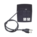 UPS de 1500VA/900W /Entrada y Salida 220 Vca / Topología Línea Interactiva /  Regulador de Voltaje AVR 80-150 Vca / Clavija NEMA 5-15P / 6 Tomas NEMA 5-15R